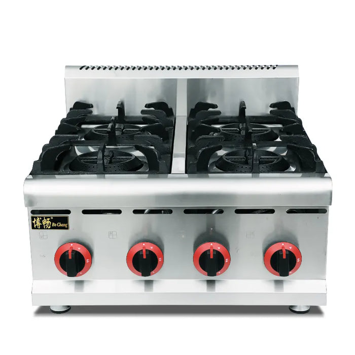 Commercial 4 burner gas stove with oven