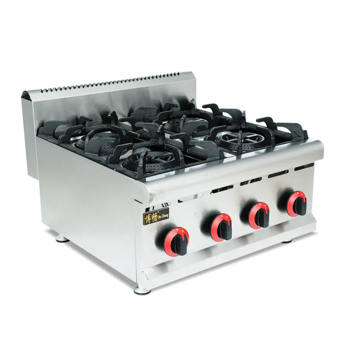 Commercial 4 burner gas stove with oven