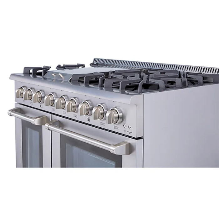 commercial gas range 6 burners stove with griddle / ovens